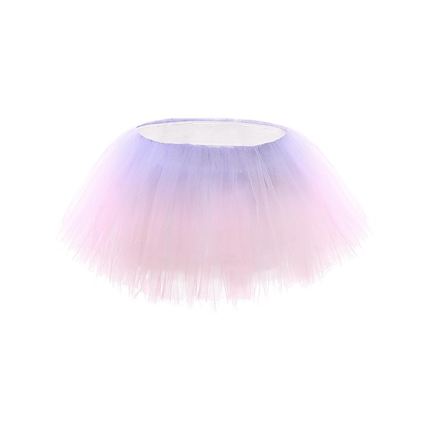 EASTBUDDY Tutu Girls Toddler 4 Layers Tulle Skirt Gradient Ballet