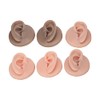 Tres pares de moldes de silicona para orejas con soportes