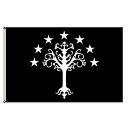 Fyon Large Gondors flag from J. R. R. Tolkiens Middle-earth Flag 3X5Ft