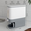 Large Rice Dispenser, Large Grain Container Storage with Lid Measuring