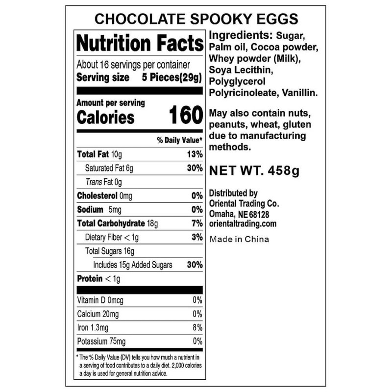 Spooky Chocolate Eggs, 79 Pieces