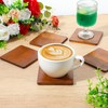 16 Pcs Square Acacia Wood Coasters, Acacia Wood Square Coasters