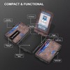 Aipinvip Mens Wallets RFID Blocking Automatic Pop Up Card Wallet