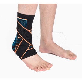 VITTO Sprunggelenkbandage, FuÃbandage bei BandschÃ¤den, Schwachen Gelenken, Verstauchtem Gelenks und Arthritis (mit Riemen, M)