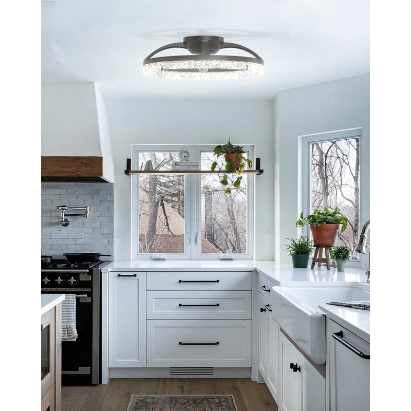 addlon Ceiling Fans with Lights and Remote, 20'' Low Profile