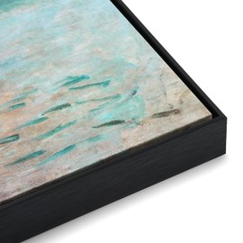 Akfado Canvas Frame for 24x30 Art Prints Oil Paintings, DIY Metal Floater Frames with 0.86" Deep for Landscape Portraits, Horizontal or Vertical Display, Modern Wall Decor, No Glass & Back (Black)