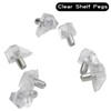 20pcs 5mm Clear Shelf Support Pegs with Box