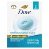 Dove Beauty Bar Soap Antibacterial Care 2 Count For Clean,