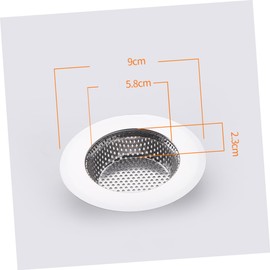 Operitacx 2 Sätze Bodenablauffilter Abfluss Stecker Bad Haarablauffänger Wanne Sieb Haarfänger Abtropfen Lassen Ersatz Abflüsse Becken Silber 4 Stück * 2