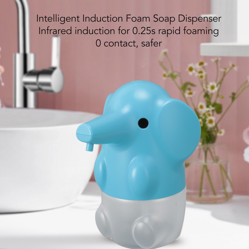 Cute Pet Elephant Touchless Soap Dispenser USB Rechargeable Automatic Foaming
