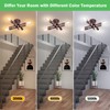 4-Light Semi Flush Mount Ceiling Light Fixture, Oil Rubbed Bronze
