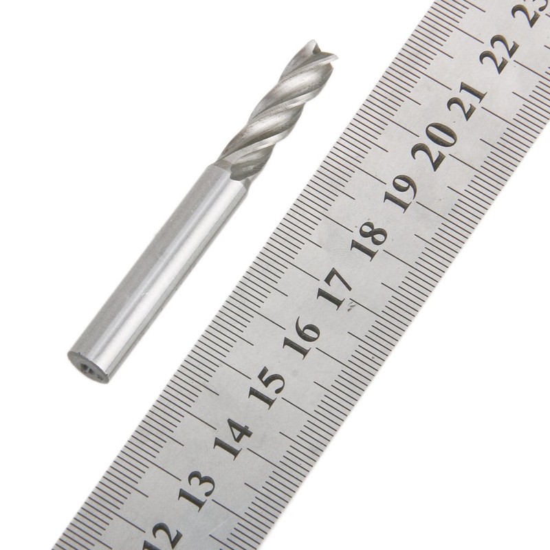 HSS 4-Blade Steel Carbide End Mill Machining Cutter 7mm x