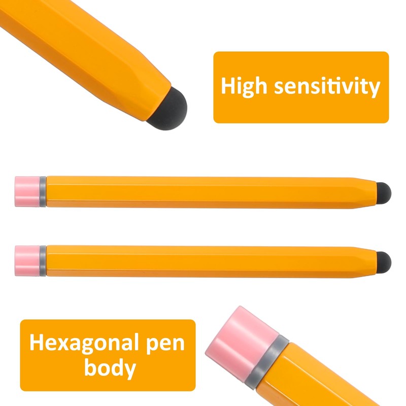2 Pcs Smart Board Pen, Yellow High Sensitivity Precision Stylus