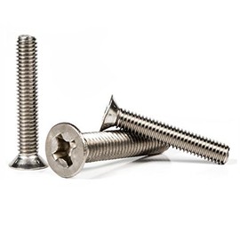 M6 Phillips Countersunk Machine Screws Flat Head Stainless Steel A2 (Pack of 20) DIN 965 (M6 x 40mm)