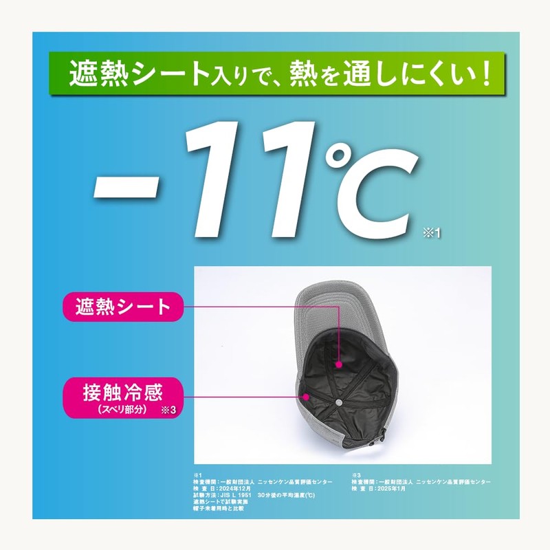 Bacia Men's Hat, Cap, Heat Blocking, Sun Protection, Hearest, Mesh