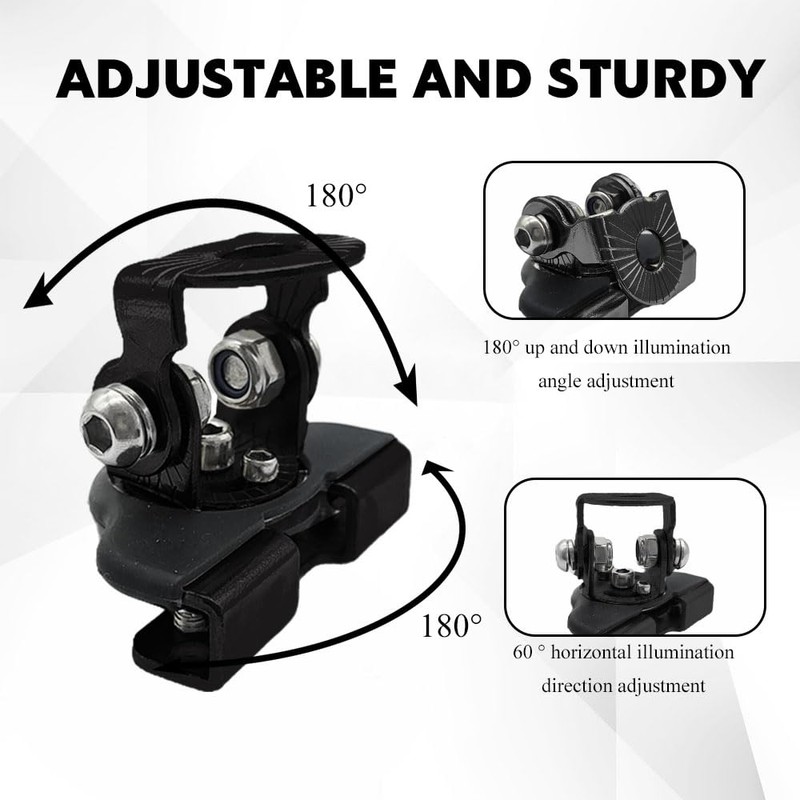 HQRNYP 2PCS LED Light Bar Mounting Brackets, Ditch Light Brackets,