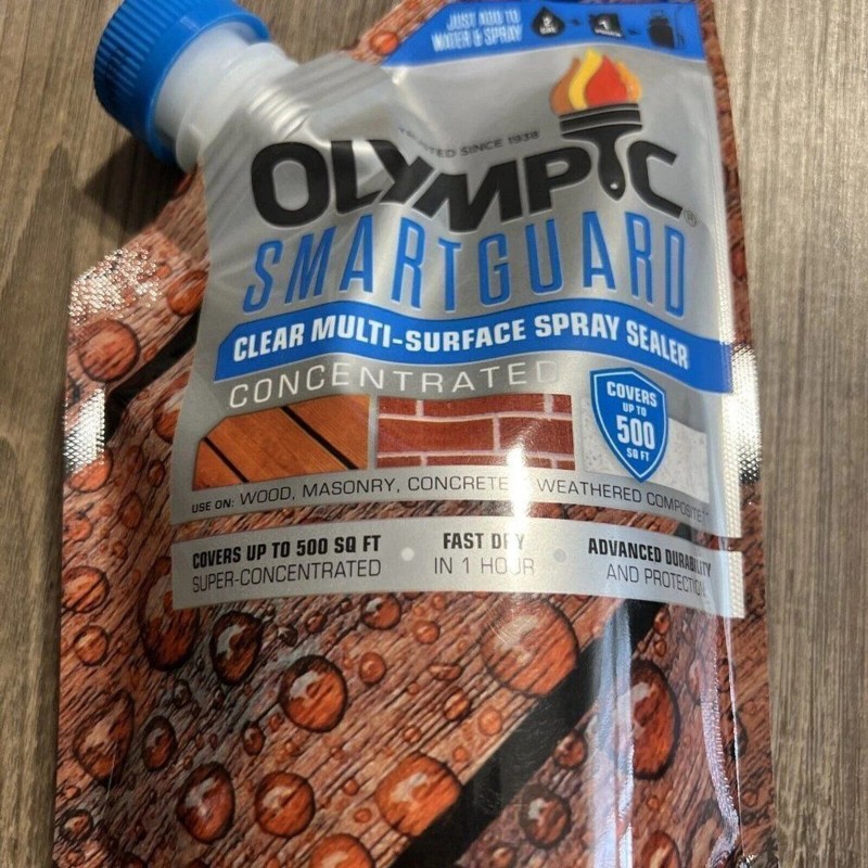 Olympic SmartGuard Clear Multi-Surface Spray Sealer Concentrated 15oz Add Water