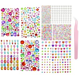 2790pcs Gem Stickers, Stick on Gems Jewel Stickers Sticky Gems for Crafts Gluing