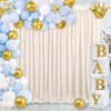 Champagne Backdrop Curtains Birthday Decorations - 4 Pcs 5ft x