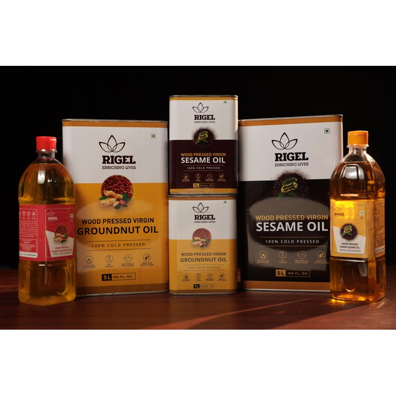 Rigel Spices | Naturally milled Cold Pressed Peanut oil (1L