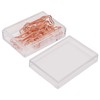 100pcs Shaped Paper Clips Electroplating Rose Gold Series Metal Portable