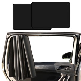 Pack of 2 Sun Protection Car Sun Protection Curtain Car, Baby Magnetic with UV Protection Car Sun Protection Children Side Window Rear Window, Reflective Heat Protection Curtain Car Window Blackout