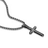 M MOOHAM 24 Inch Black Steel Necklace - Unisex Plain