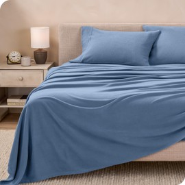 Bare Home Super Soft Fleece Sheet Set - Queen Size - Extra Plush Polar Fleece, No-Pilling Bed Sheets - All Season Cozy Warmth (Queen, Coronet Blue)