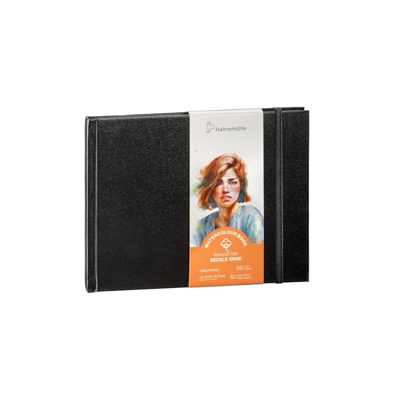 Hahnemühle Watercolour Book Deckle Edge Watercolour Book with Ripped Edges,