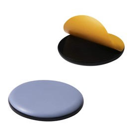 HiCycle2 Furniture Sliders for Carpet & Hardwood Floors - Self-Stick Teflon Glides - Blue - 4 Pack - Round Shape - Polytetrafluoroethylene (PTFE) Material