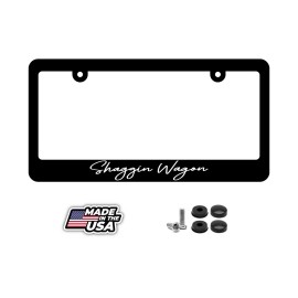 BLVD Shaggin Wagon JDM Drifting Racing Car Truck License Plate Frame
