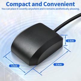 Superbat Waterproof Active Magnetic GPS Navigation Antenna with 3 m 9.8 ft Fakra C Female Connector RG174 Coaxial Cable, Used for GPS Module Receiver Tracking