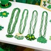 18PCS St. Patrick's Day Necklaces and 3PCS Freckles Temporary Glitter