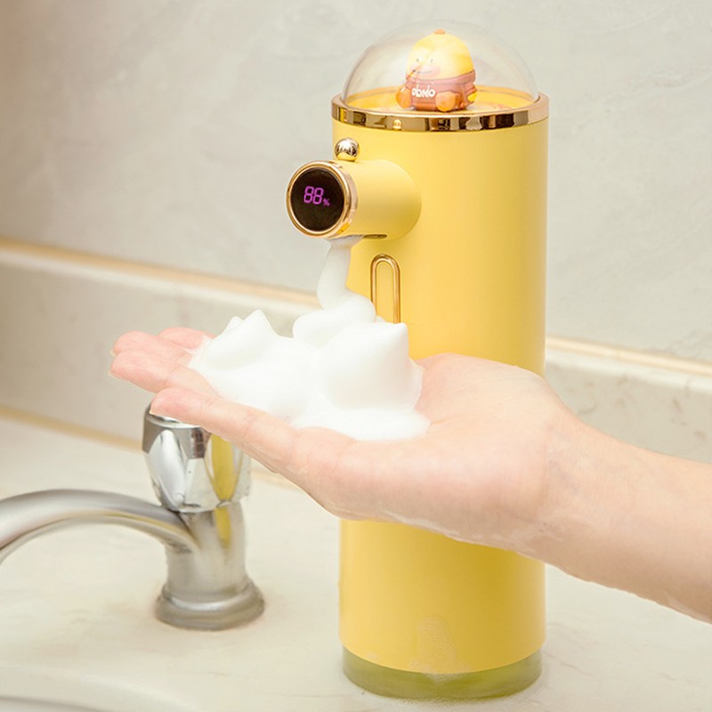 Automatic Foam Soap Dispenser Cute Intelligent Infrared Sensor Waterproof Rechargeable