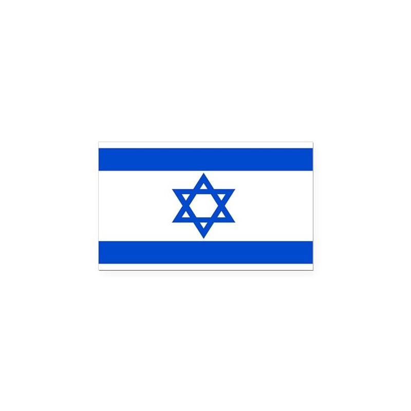 CafePress Israel Flag Rectangle Car Bumper Magnet
