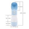 Botella de agua portátil para perros, para viajes, senderismo, multifuncional,