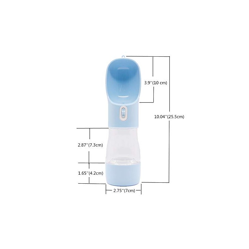 Botella de agua portátil para perros, para viajes, senderismo, multifuncional,