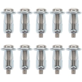 10pcs Hollow Door Anchor Expansion Nut Jack Nut with Screws - Heavy Duty Fixing Nut for Furniture, Cabinet, and Wall Anchoring