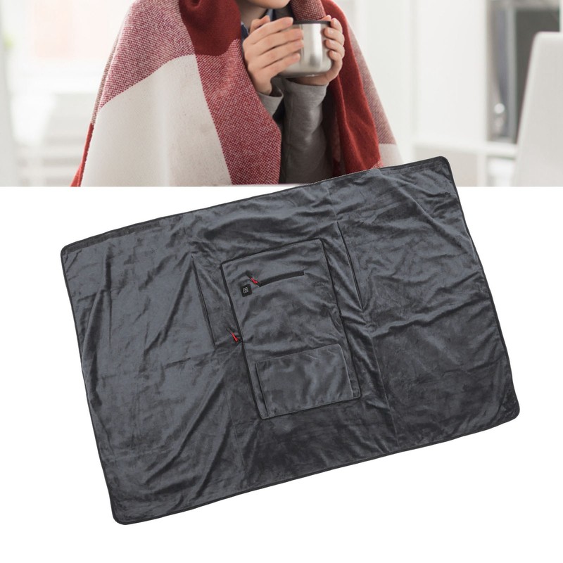 Heated Blanket Hot Heating Pad USB Powered Adjustable Temperature Fast