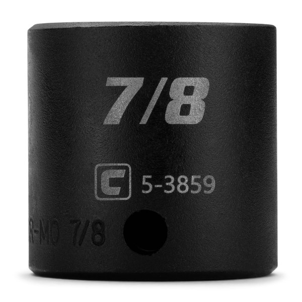 Capri Tools 7/8 in. Shallow Impact Socket, 3/8-Inch Drive, 12-Point,