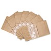 MDS Pack Of 50 Wedding Burlap 4 x 8 Inch