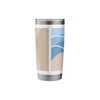 Water Waves and Beach Minimalist Design Stainless Steel Insulated Tumbler