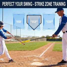 Asyxstar 54" Baseball Hitting Stick Training Aid: Realistic Stitch Batting Trainer for Softball & Baseball Swing Mechanics - Improving Hand-Eye Coordination - High-Durability Grip Handle