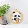 DIY Panda Handcraft Punch Needle Embroidery Kit, Starter Set, Punch