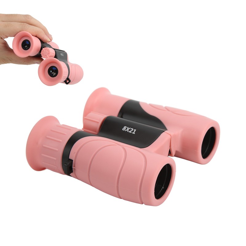 Kids Binoculars 8X Magnification Natural Rubber Glass Optical Lenses Durable