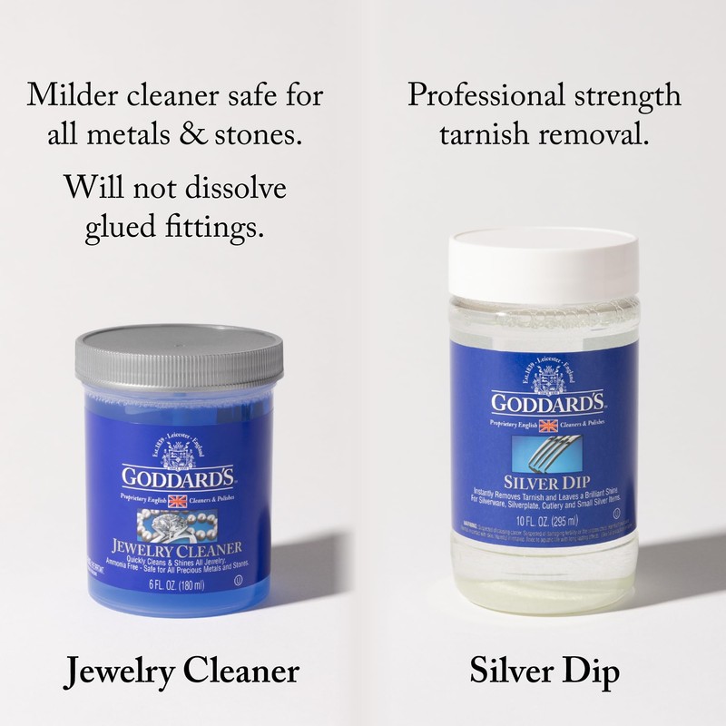 Goddard's Jewelry Cleaner, Tarnish Remover, Cleaning Solution for Silver, Gold,