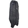 Gheri Women's Cotton Distressed Open Pocket High Low Skirt, Black