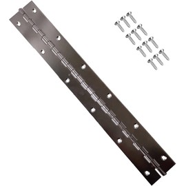 XIALUO Marine Grade Stainless Steel 14" X 2" High Polished Surface Boat Piano Hinge Continuous Hinge Door Hinge with Screw Deck & Cabin Hardware