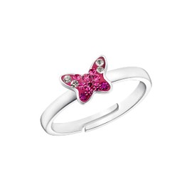Prinzessin Lillifee Ring 925 Sterling Silver Girls Children Rings with Preciosa Silver Comes in Jewellery Gift Box, Metal, No Gemstone