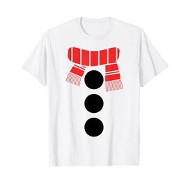 Snowman Shirt Adult Kids Men Women White Snowman Costume T-Shirt